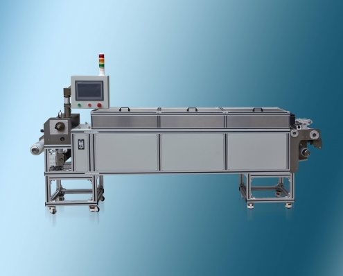 Experimental tape casting machine