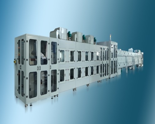Steel belt casting machine
